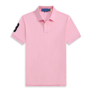 เสื้อเชิ้ตแขนยาวผู้ชายสำหรับฤดูร้อน พร้อมลายปักโลโก้ RL ขนาดใหญ่ ผ้าถักกันยับ และลายพิมพ์ - Product Image 3