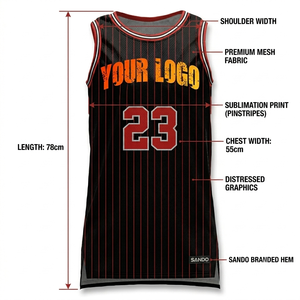 เสื้อบาสเก็ตบอลพิมพ์ลายตามสั่ง ออกแบบเองได้ แบบซับลิเมชั่น แขนสั้น แห้งเร็ว ระบายอากาศได้ดี 100% โพลีเอสเตอร์ 220 กรัม ทุกแบบ - Product Image 3