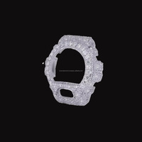 Kit de modification de boîtier de montre Luxe Flood Stone, octogonal en métal, édition améliorée, style streetwear, Dvars Diamond