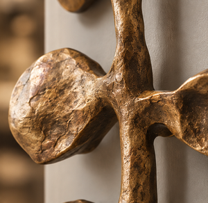 Tirador de Puerta Orgánico con Acabado Bronce Antiguo, Tirador Largo Artístico para Gabinetes, Herraje Decorativo para Muebles de Interiores de Lujo - Product Image 2