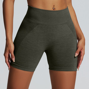 Shorts de yoga taille haute push-up sans coutures en Spandex/Polyester écologiques pour femmes avec cordon de serrage pour la gym et le sport 2026 - Product Image 5