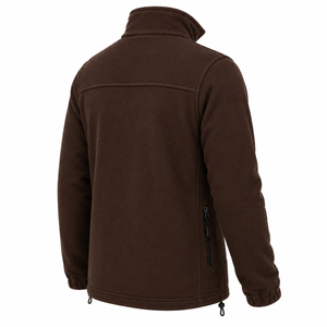 Custom Logo <b>Mens</b> Polar Fleece <b>Jacket</b> Full Zipper Chest Pocket Elastic Cuffs <b>Warm</b> Industrial Outerwear Custom Workwear <b>Jacket</b> - Product Image 6