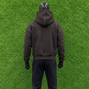 Sweat-shirts à capuche en coton personnalisés, effet usé, Topline Products, sweat-shirt à capuche pour homme, poids lourd - Product Image 3