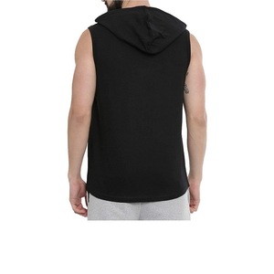 Hoodie sans manches unisexe personnalisé pour la gym, imprimé, en molleton imperméable et écologique, pour hommes - Product Image 2
