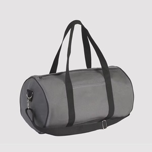 Navy Blue 600D <b>Duffel</b> <b>Bag</b> 30-<b>40L</b> with Shoulder Strap and Zipper Pockets - Product Image 5