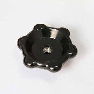 Through Hole Star Handle Knob Black Bakelite 5 lobes <b>6</b> lobes Durable for Dresser Wardrobe <b>Drawer</b> Seven Corner Tightening - Product Image 2