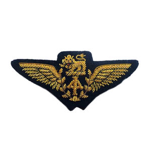 Badges et écussons brodés sur fil métallique de haute qualité, personnalisables avec logo, faits à la main, avec épingle de sûreté, pour usage promotionnel - Product Image 1