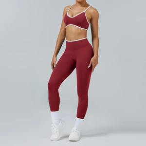 Conjunto de Yoga sin Costuras para Mujer, Ropa de Gimnasio, Leggings con Efecto Push-Up, Sujetador Deportivo, Top Acolchado, Trajes de Entrenamiento, Ropa Deportiva - Product Image 2