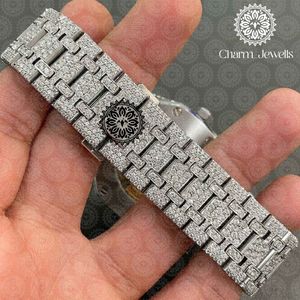 Reloj de Lujo para Hombre Charm, Caja de 40 mm, Movimiento Mecánico Analógico, Correa de Acero Inoxidable con Diamantes, Esfera de Cristal Luminoso, Resistente al Agua 10 Bar - Product Image 5