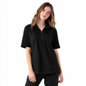 Camisetas Polo de Manga Larga para Mujer, Estilo Oversize con Cierre, para Invierno - Product Image 4