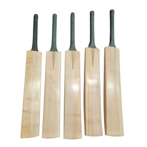 Bates de críquet de grado 1 de sauce inglés totalmente pulidos, ecológicos, ambidiestros, de 50 mm de grosor, equipo de críquet clásico retro. - Product Image 1
