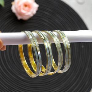 Handmade Mother of Pearl Checkerboard Bangle <b>Shell</b> Inlay <b>Bracelet</b> for Women - Product Image 4