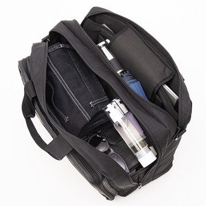 Black multi-compartment <b>laptop</b> bag briefcase anti-theft zipper business <b>backpack</b> - Product Image 2
