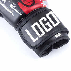 Meilleur prix gants d'entraînement de Muaythai professionnels gants de boxe personnalisés en cuir de vachette imperméable/PU extérieur - Product Image 2