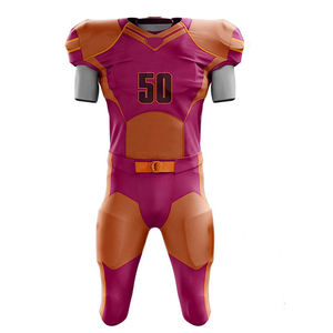 Uniformes de Fútbol Americano para Adultos, Impresos, Transpirables, de la Mejor Calidad, Diseño Moderno, Mangas Cortas, Colores Personalizados - Product Image 2