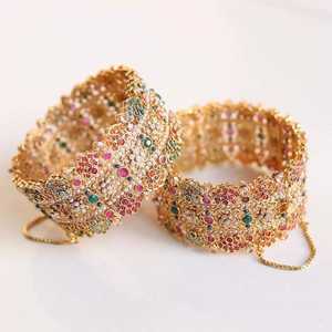 Women's Artificial <b>Bangles</b> Luxury Crystal Bracelet Collection Fashion Jewelry <b>Sets</b> Wedding Engagement Gift Design - Product Image 2