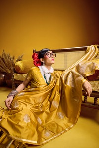 Nouvelle collection de vêtements et accessoires tendance, vêtements ethniques, sari en soie pour femmes, sari prêt-à-porter - Product Image 2