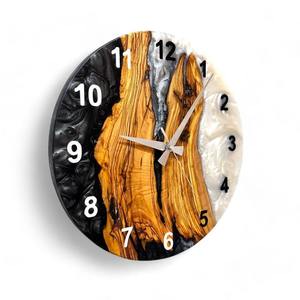 Walnut Wood Wall Clock - 18-inch Premium Hardwood with Silent Sweep Movement - Product Image 1