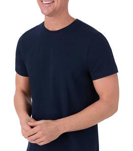 เสื้อยืดคอกว้างสีดำล้วนสำหรับผู้ชาย ปี 2025/2026 ทรงปกติ แขนสั้น ผลิตจากผ้าฝ้าย 100% เนื้อผ้านุ่ม ระบายอากาศได้ดี เหมาะสำหรับใส่ลำลอง สามารถสั่งทำได้ - Product Image 3