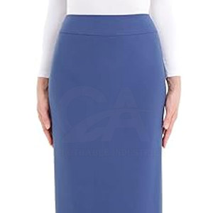 Jupe décontractée pour tous les jours, élégante, coupe droite, grande taille pour femmes, jupe longue droite en tissu doux - Product Image 4
