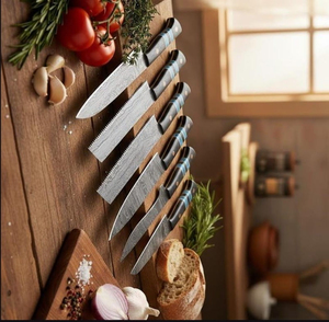 High Quality Pattern Steel Blades Hand Forged <b>Sharp</b> Cutting Edge Ergonomic Damascus Steel Handmade Chef <b>Knife</b> <b>Set</b> For Kitchen - Product Image 5