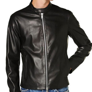 IBRATEX INTERNATIONAL Servicio OEM Chaqueta de Cuero Personalizada de Primera Calidad con Cuello Camisero Transpirable y Ecológica para Hombre - Product Image 1