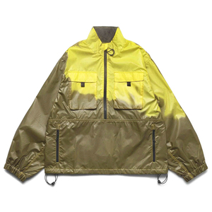 Blouson coupe-vent à capuche thermoréactif, demi-zip, quatre poches, manches longues, design personnalisé, tailles variées, vente en gros - Product Image 1