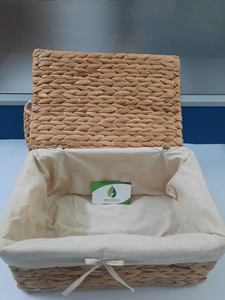 Vietnam Hollow Out Pattern Water Hyacinth <b>Basket</b> Breathable <b>Toy</b> <b>Storage</b> Organizer - Product Image 6