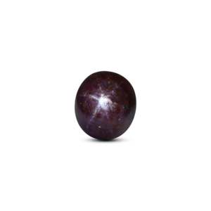 Natural Oval Cabochon Star Ruby 13.7 Carat Certified Red Gemstone Wholesale - Product Image 1