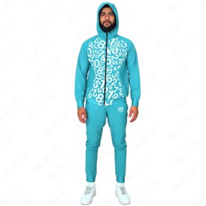 Chándal de Forro Polar Térmico con Capucha, Bordado con Logotipo Personalizado, 100% Algodón, Transpirable, Ecológico, de Secado Rápido, Estilo Vintage, en Oferta - Product Image 3