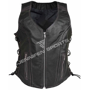 Nuevo Chaleco de Motociclista Elegante para Mujer, Chaleco de Cuero para Moto, Protección Corporal, Moda Otoñal para Carreras de Motos - Product Image 2