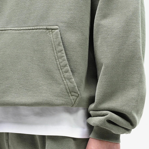 Sudadera con Capucha de Lujo Tallas Grandes 100% Algodón, Unisex, Corte Holgado, Suave, Transpirable, Estilo Casual Urbano Esencial - Product Image 3