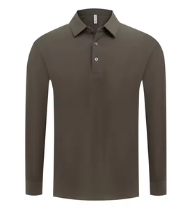Camisas Polo de Golf de Manga Larga para Hombre, Logotipo Personalizado, Camisetas de Algodón y Poliéster con Estampado, Talla 3XL - Product Image 6