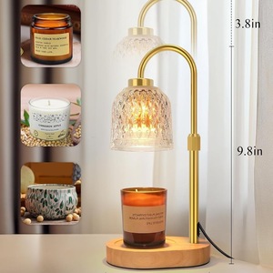 LANJO Candle Warmer Lamp Adjustable Height With Timer <b>Dimmer</b> Wax Melt Night Light Gift candle warmer lamp uk plug - Product Image 2