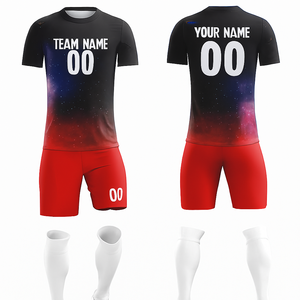Maillots de football d'équipe personnalisables 2026 en gros, impression numérique par sublimation, manches courtes, 100 % polyester, séchage rapide - Product Image 2