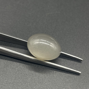 Natural Gray Moonstone Oval Cabochon Gemstone | Smooth Polished 20x13.4x13.4mm 26.60 Carat for Jewelry Making - Product Image 4