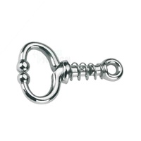 Support de bague de tête en acier inoxydable robuste et personnalisable avec ressort pour la manipulation du bétail vétérinaire, 11 cm, pour porcs et bovins