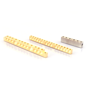 Electrical Brass Ground Bar Neutral Link Block for Panel Boards Insulated Base Brass Terminal Bar <b>Copper</b> Terminal <b>Strip</b> Blocks - Product Image 4