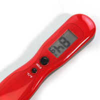Termometer Digital Lipat Bertenaga USB dengan Probe Baja Tahan Karat Desain Tahan Air Casing Plastik untuk Penggunaan Dapur