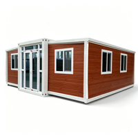 Structure stable et durable, maison conteneur extensible de 40 pieds sur 30 pieds, 2 salles de bain, 3 chambres