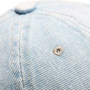 Custom <b>Light</b> Blue 6-Panel Baseball Cap Unisex Adjustable Cotton Solid Color Casual Spring Summer <b>Hat</b> - Product Image 5