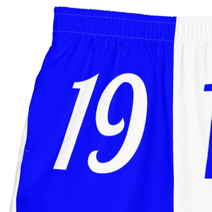 1914 Phi Beta Sigma Split Color Swim <b>Trunks</b> Blue White <b>Mens</b> Greek Letter Swim Shorts Quick Dry Athletic Fit Summer Apparel - Product Image 4