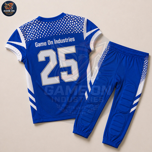 Uniforme de Fútbol Americano Personalizado 2026 con Logotipo, OEM ODM, Jersey Transpirable de Poliéster con Pantalones Acolchados Integrados - Product Image 4