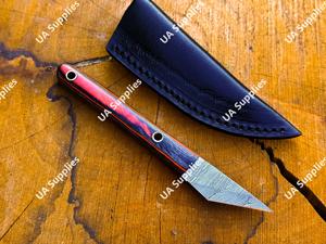 มีดคิริดาชิขนาดเล็ก ใบมีดคมกริบ เหล็กดามัสกัส มีดพกพาคุณภาพพรีเมียม ขนาด 2 นิ้ว ใช้ได้ตามกฎหมาย มีดคัตเตอร์อเนกประสงค์ - Product Image 4