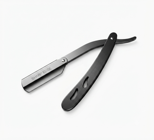 Rasoir manuel pliable à lame remplaçable pour le rasage du visage par les barbiers - Product Image 1