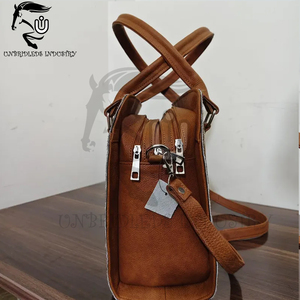 Bolso de Mano de Cuero Genuino, Anti-Robo, Minimalista, para Uso en Todas las Estaciones - Product Image 1