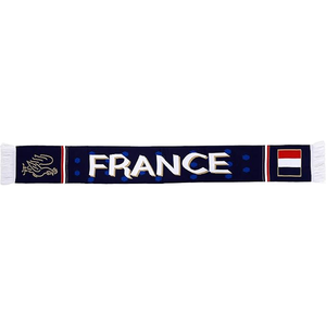 Bufanda de la Selección Nacional de Francia, Diseño Deportivo Tejido Largo con Estrellas y Texto para Aficionados al Fútbol, para Usar en Todas las Temporadas - Product Image 3