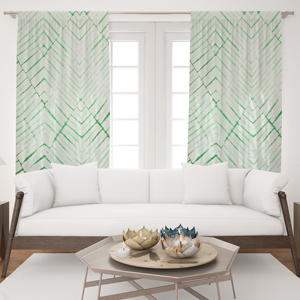 Rideau en coton imprimé tie-dye fait main, panneau décoratif pour fenêtre, idéal pour salon, hôtel, vente en gros, Inde - Product Image 1