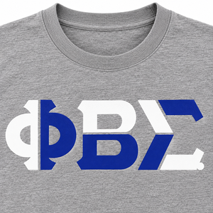 Camiseta con Letras Griegas de Phi Beta Sigma, Camiseta Informal de Manga Corta para Hombre con Paneles de Tela en Contraste para Eventos - Product Image 5
