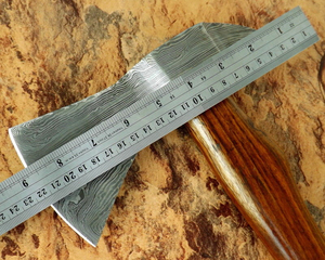 Hache en acier forgé de qualité supérieure, fabriquée à la main, avec manche en bois, outil de fendage de bois de chauffage, équipement de travail du bois en plein air - Product Image 4